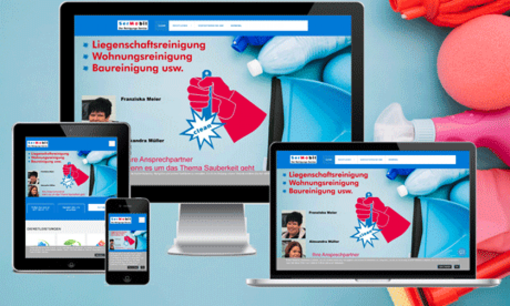 Sermobil Clean Webseite