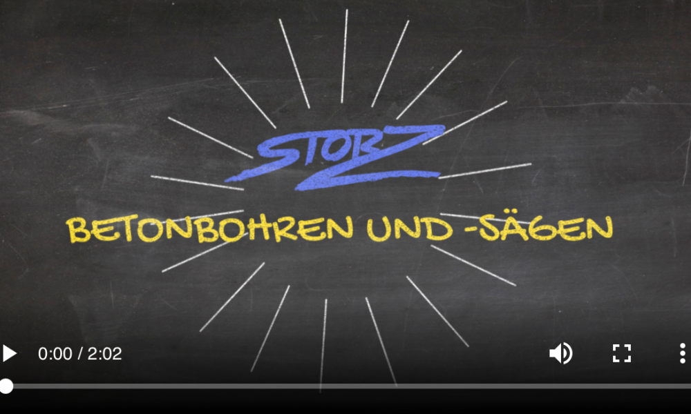 Storz Betonbohren Video